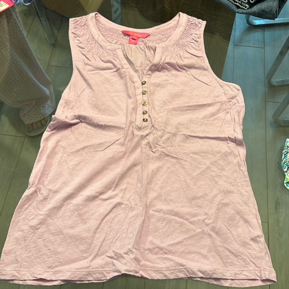 Lilly Pulitzer Etta top size small purple GUC